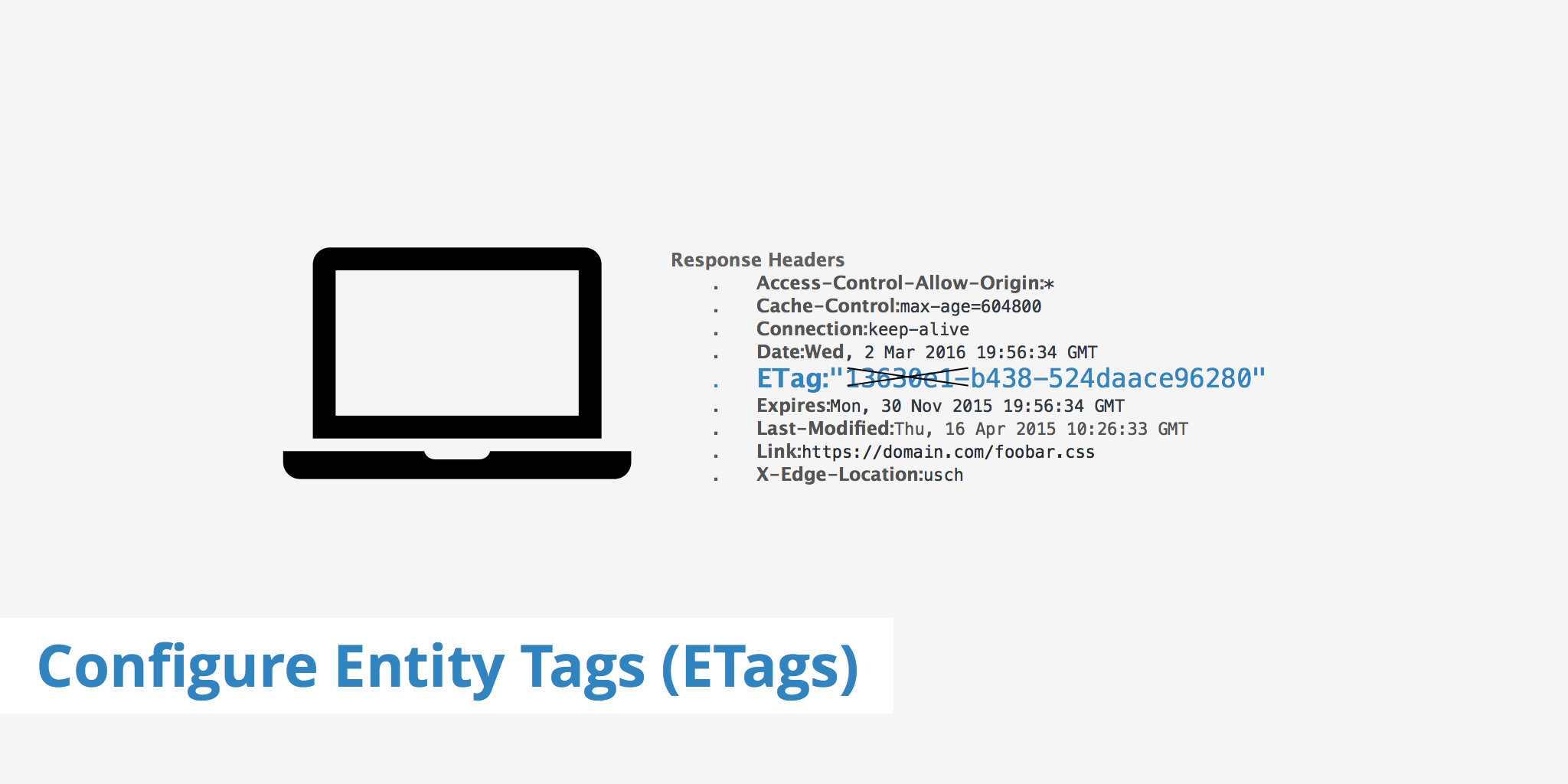 Configure Entity Tags (ETags)