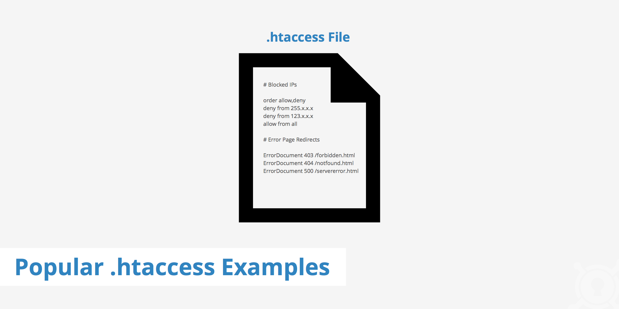 Popular .htaccess Examples