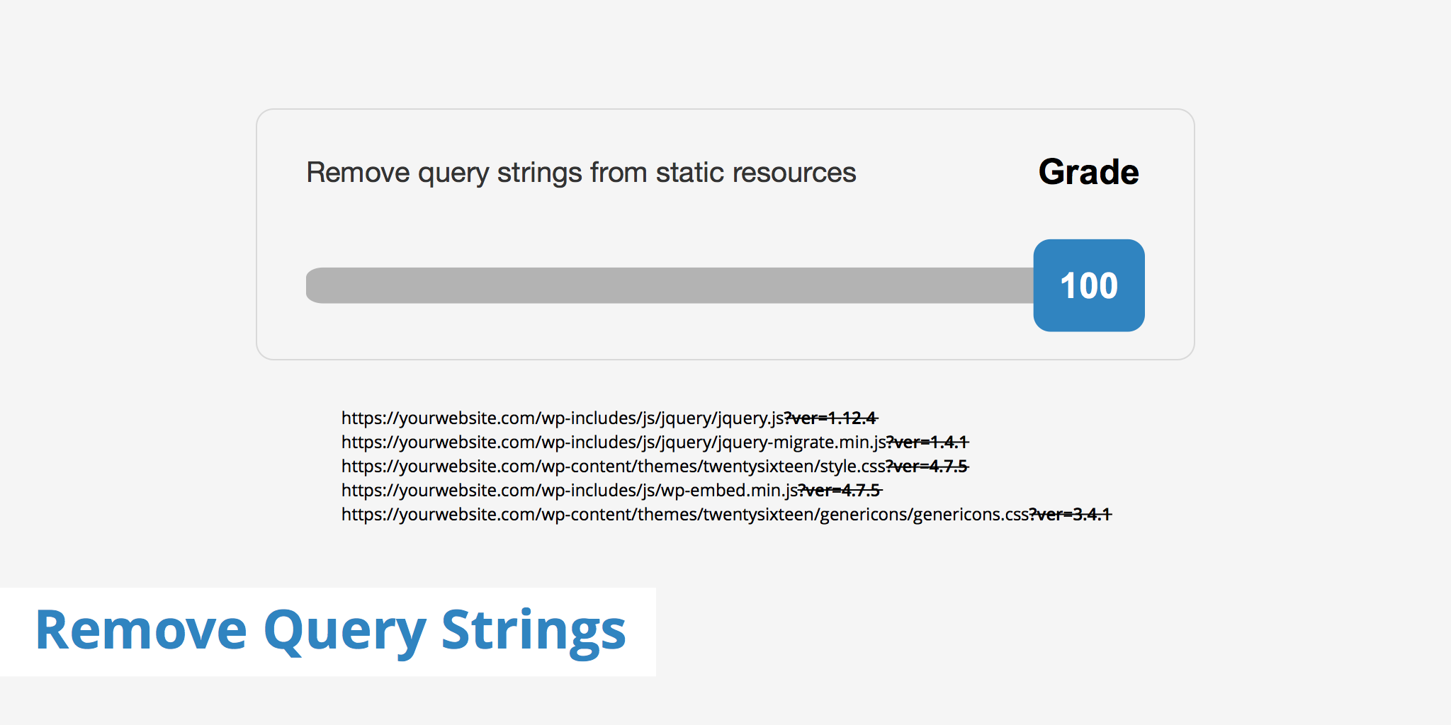 Remove Query Strings from Static Resources