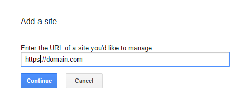 add https site google search console