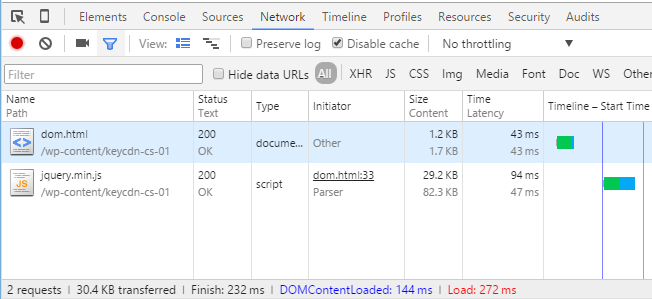 async javascript devtools - the DOM