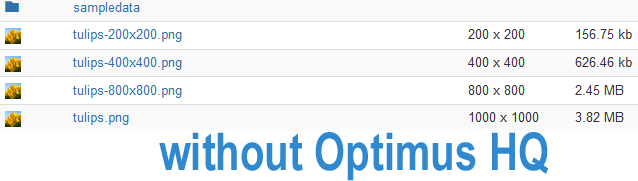 before optimus image compression