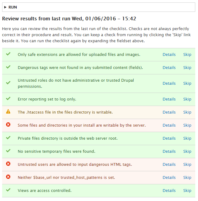 drupal security release levels drupal security release levels