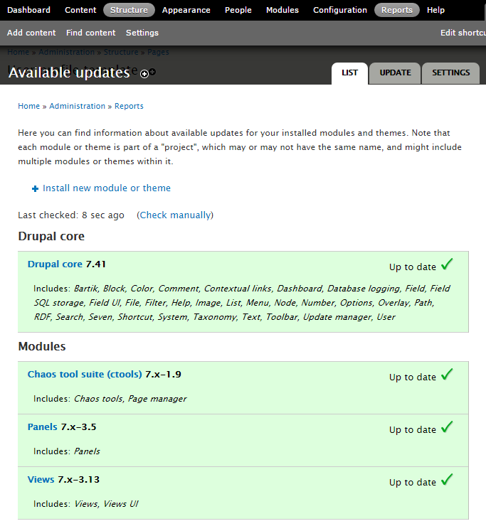 drupal updates
