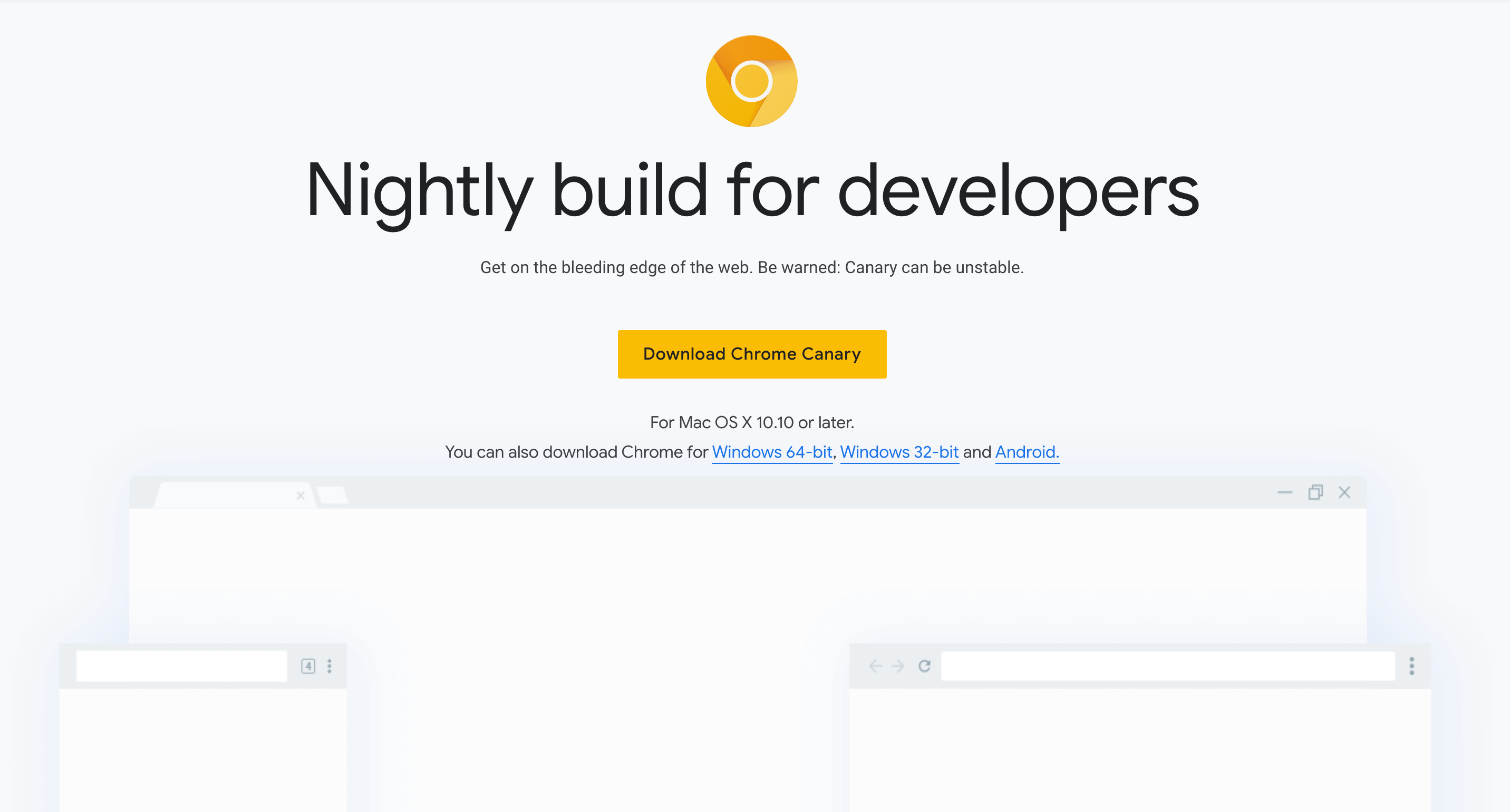 google chrome canary