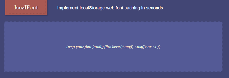 localStorage font