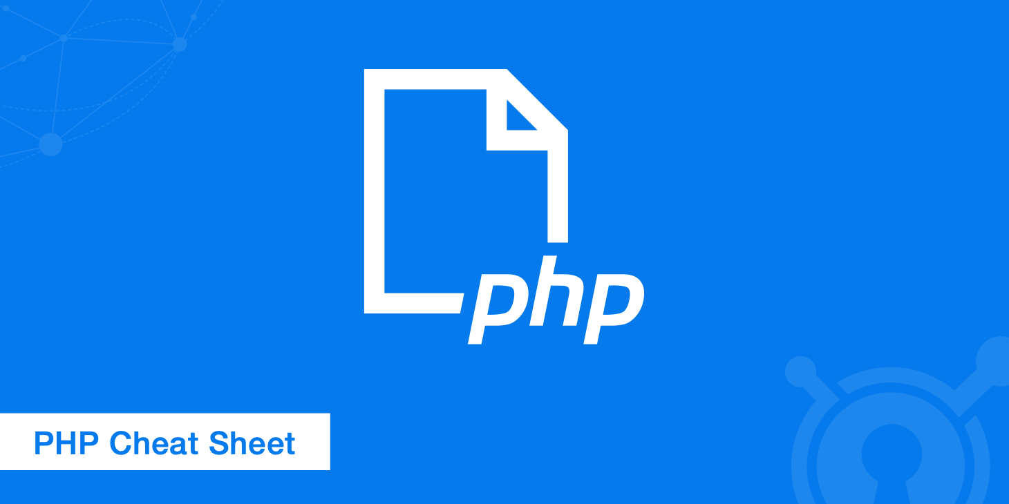 5 Part PHP Cheat Sheet