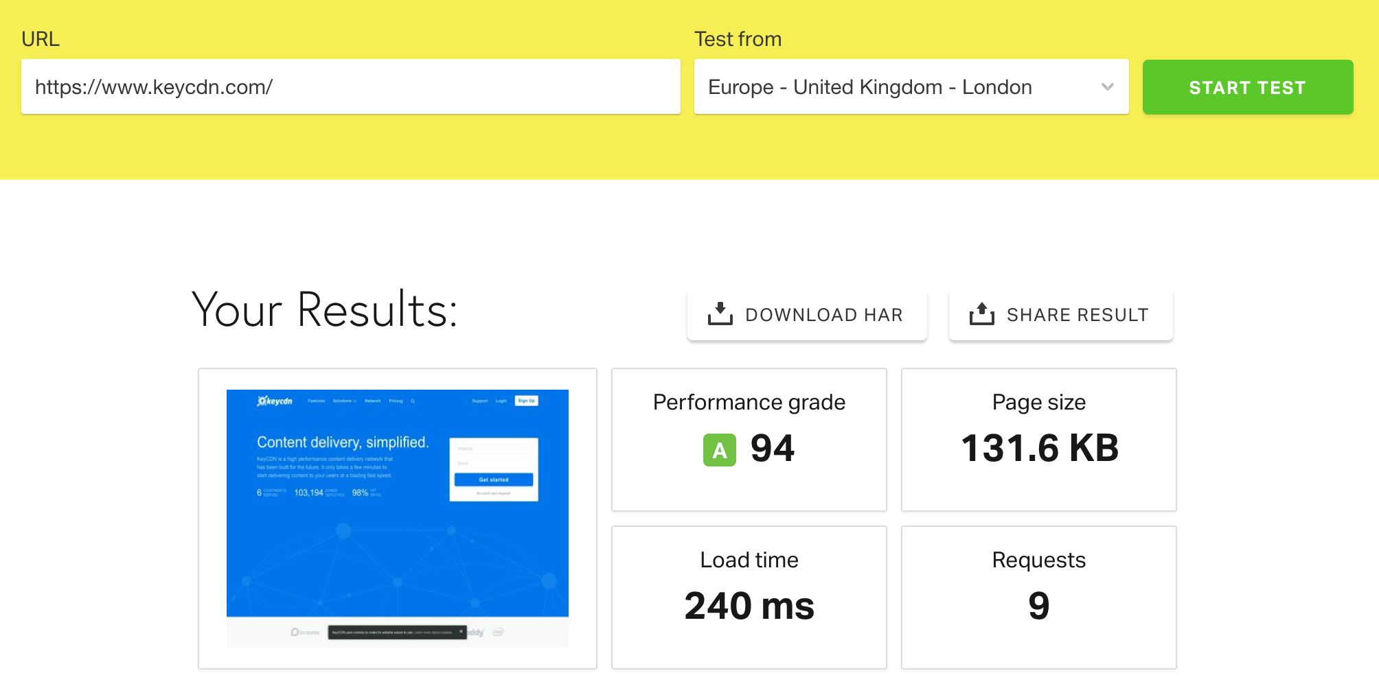 pingdom test
