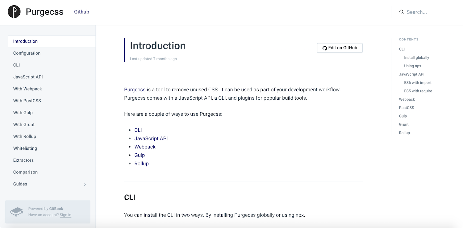 purgecss