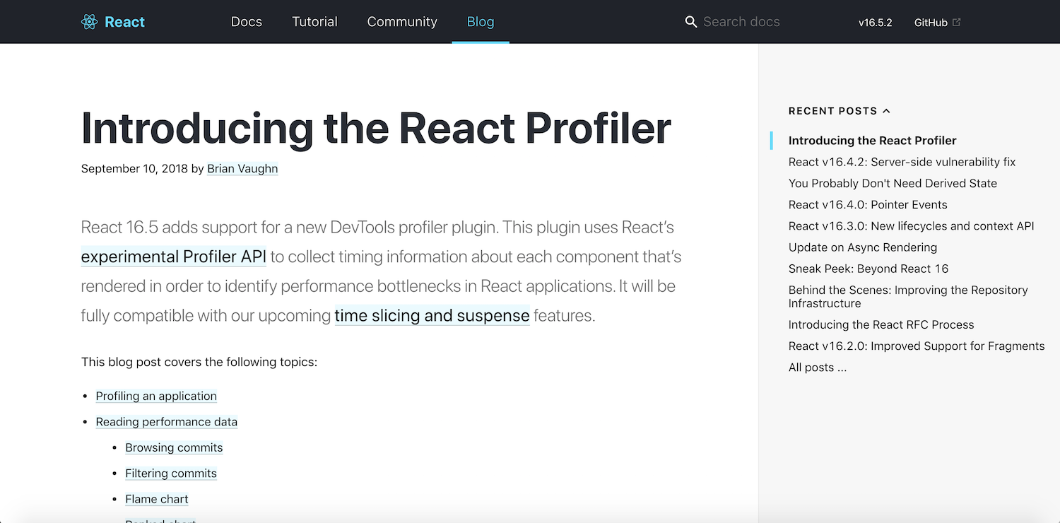 react