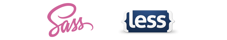 sass vs less logos