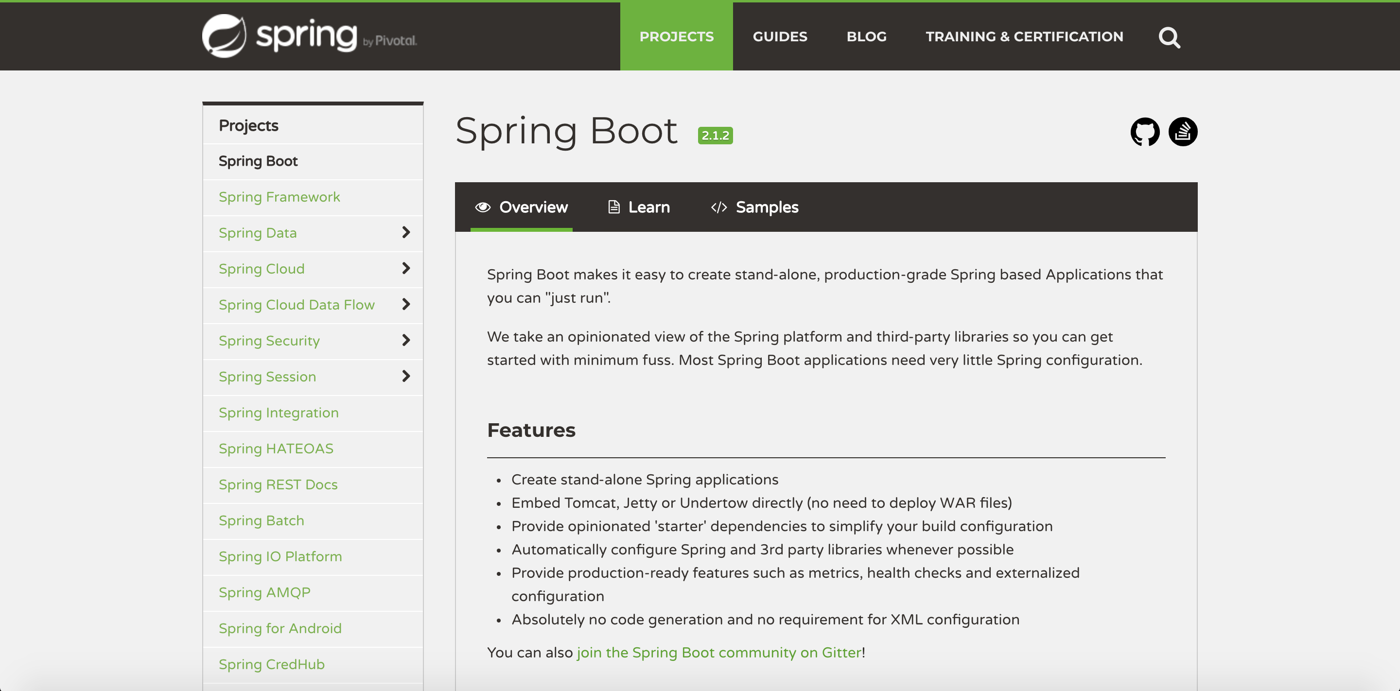 spring boot framework