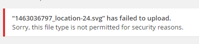 svg not permitted wordpress
