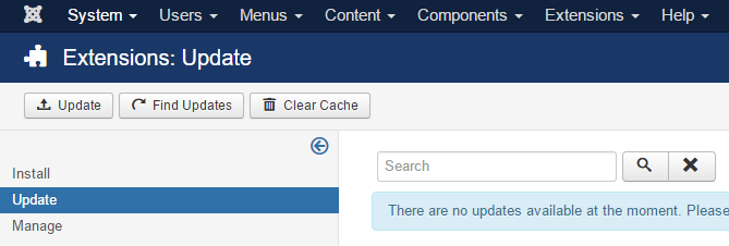 update joomla extensions