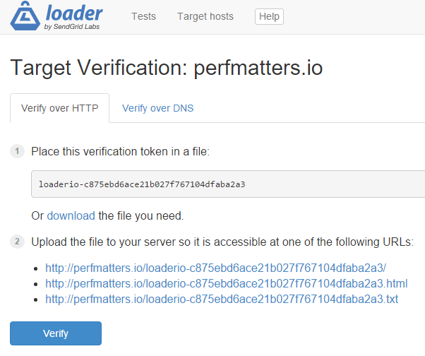 verify loader