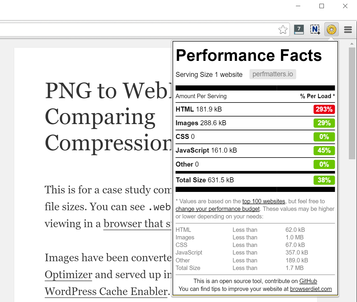 setting and calculating a web performance budget keycdn