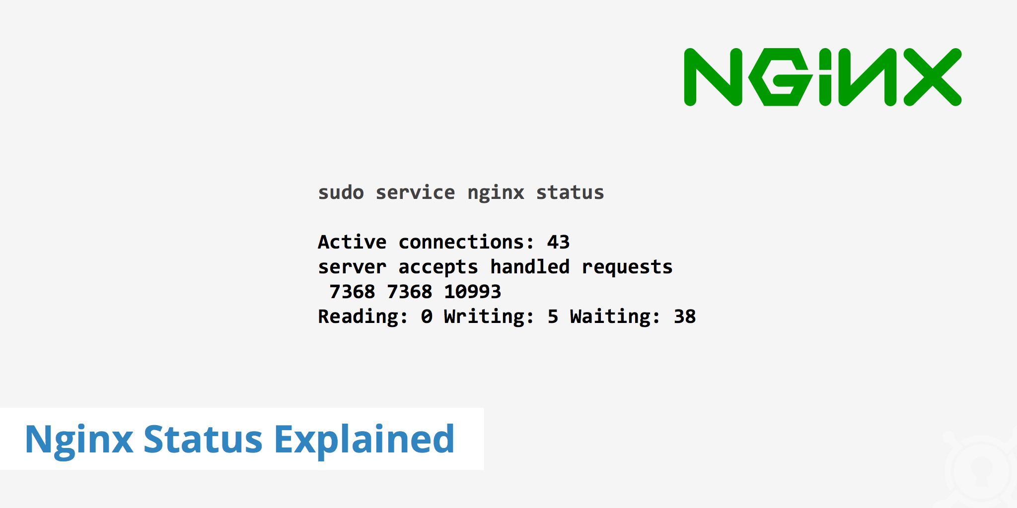 Nginx status. Nginx check status. Nginx-status-Module. Server is available to handle this request