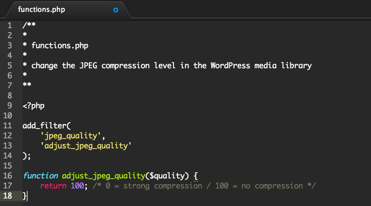 optimize jpeg in wordpress
