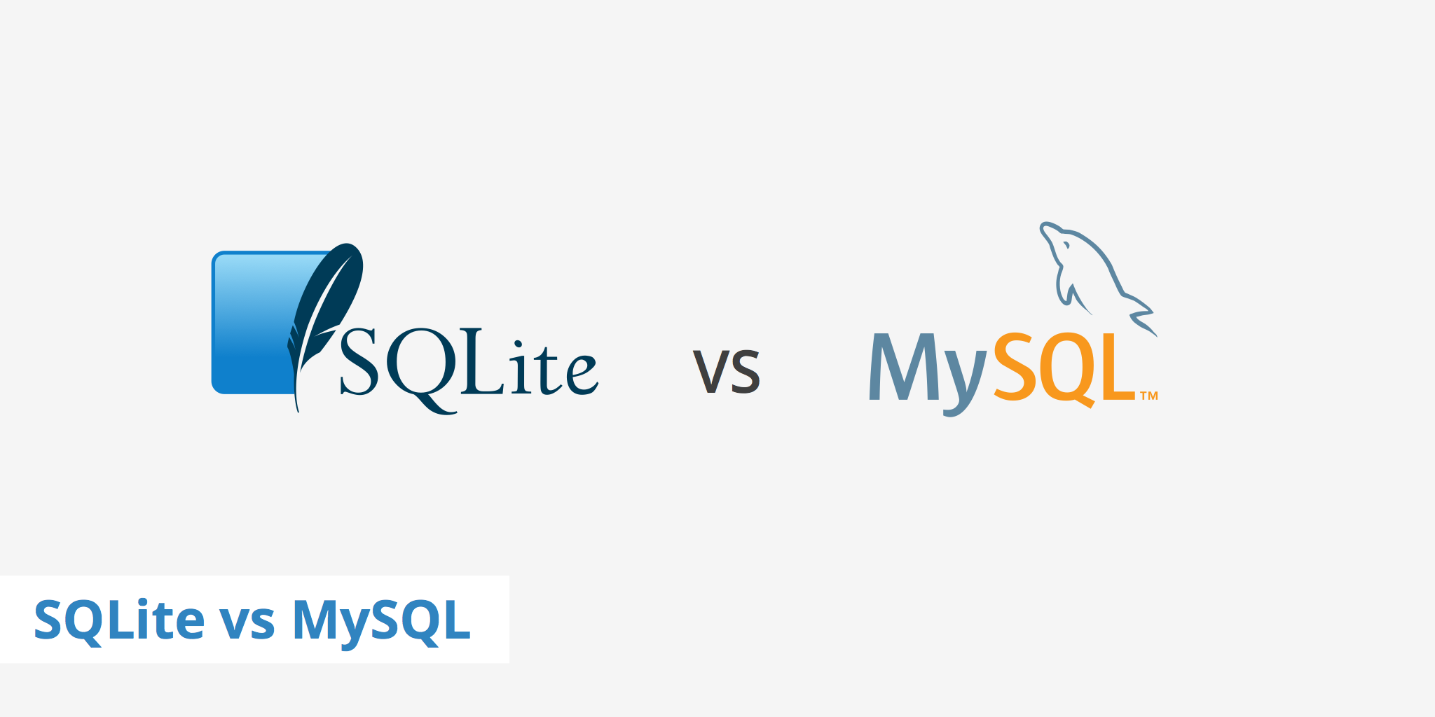 SQLite database vs MySQL database