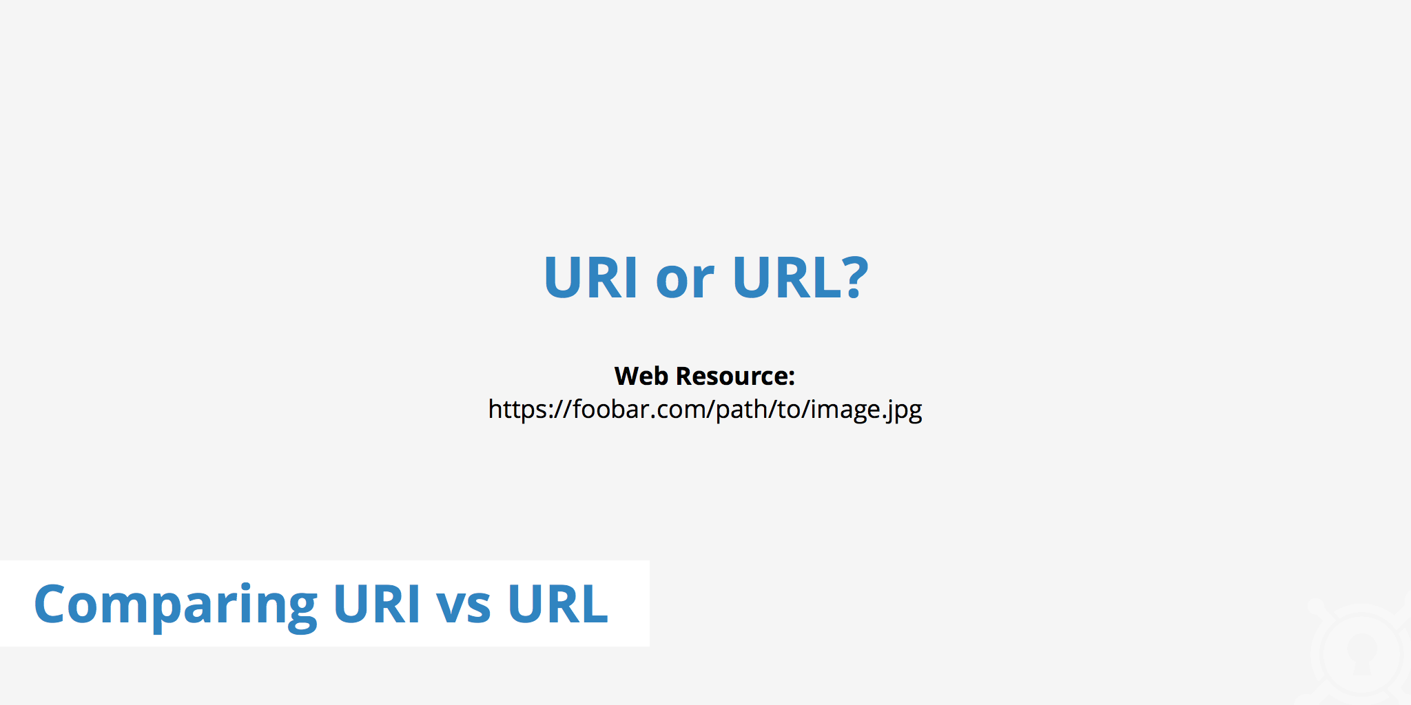 Comparing URI vs URL